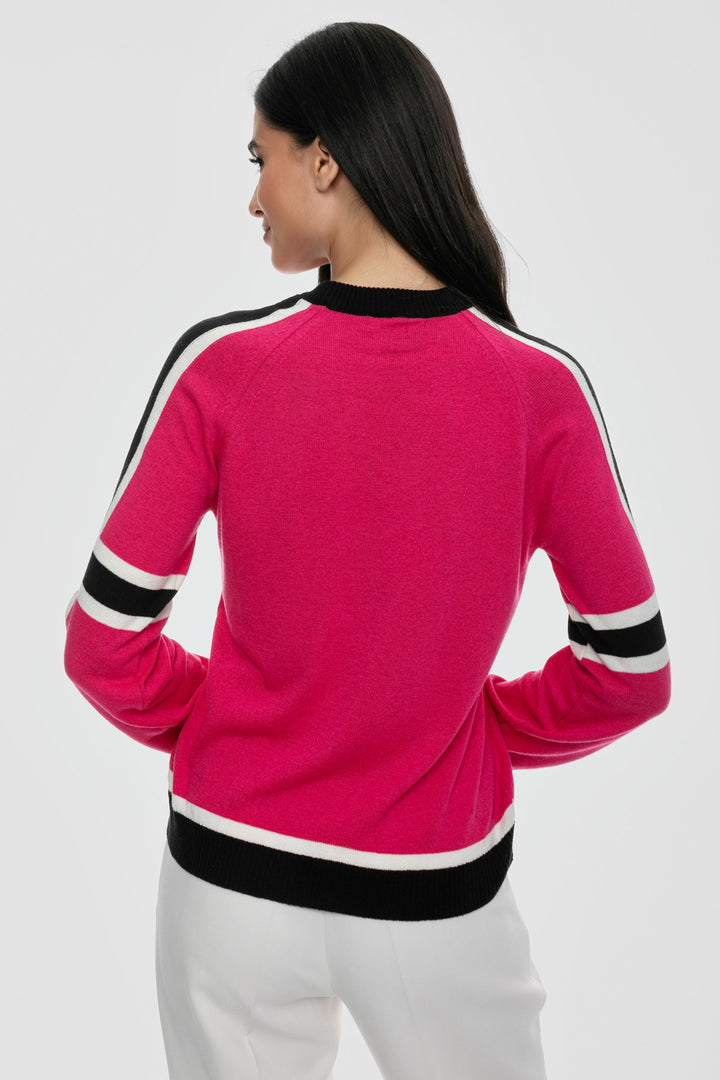 Πλεκτό πουλόβερ με γεωμετρικό μοτίβο A Collection Boutique