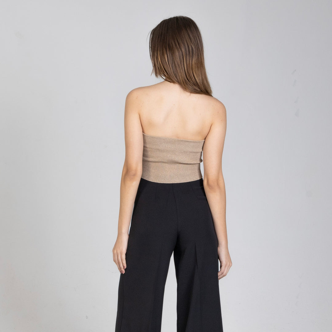 Lurex στράπλες τοπ Aggel Knitwear