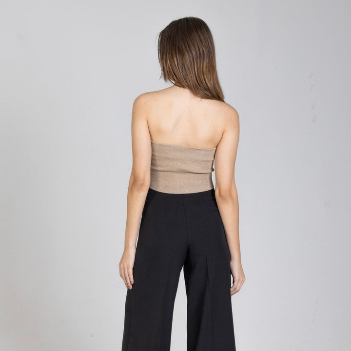 Lurex στράπλες τοπ Aggel Knitwear