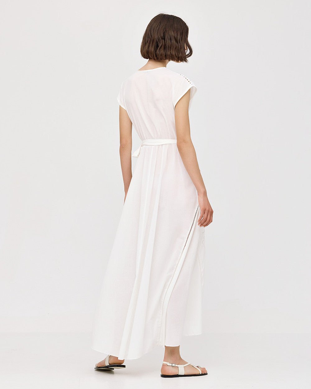 Φόρεμα κρουαζέ με διάτρητες λεπτομέρειες Access Fashion