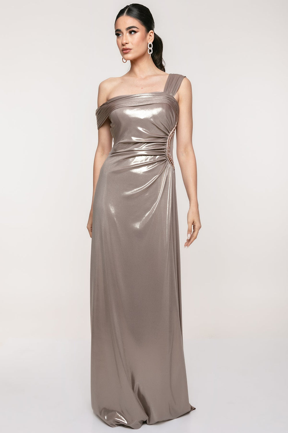 Φόρεμα μάξι με στρας στη μέση A Collection Boutique - A Collection Boutique