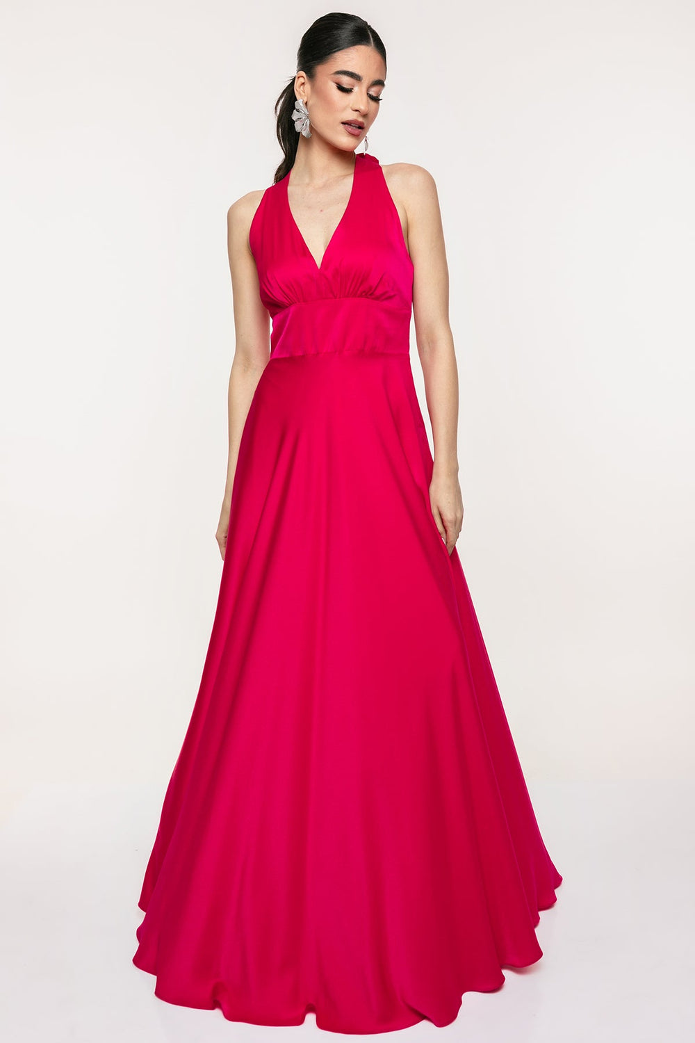 Φόρεμα μάξι σατέν Coelia