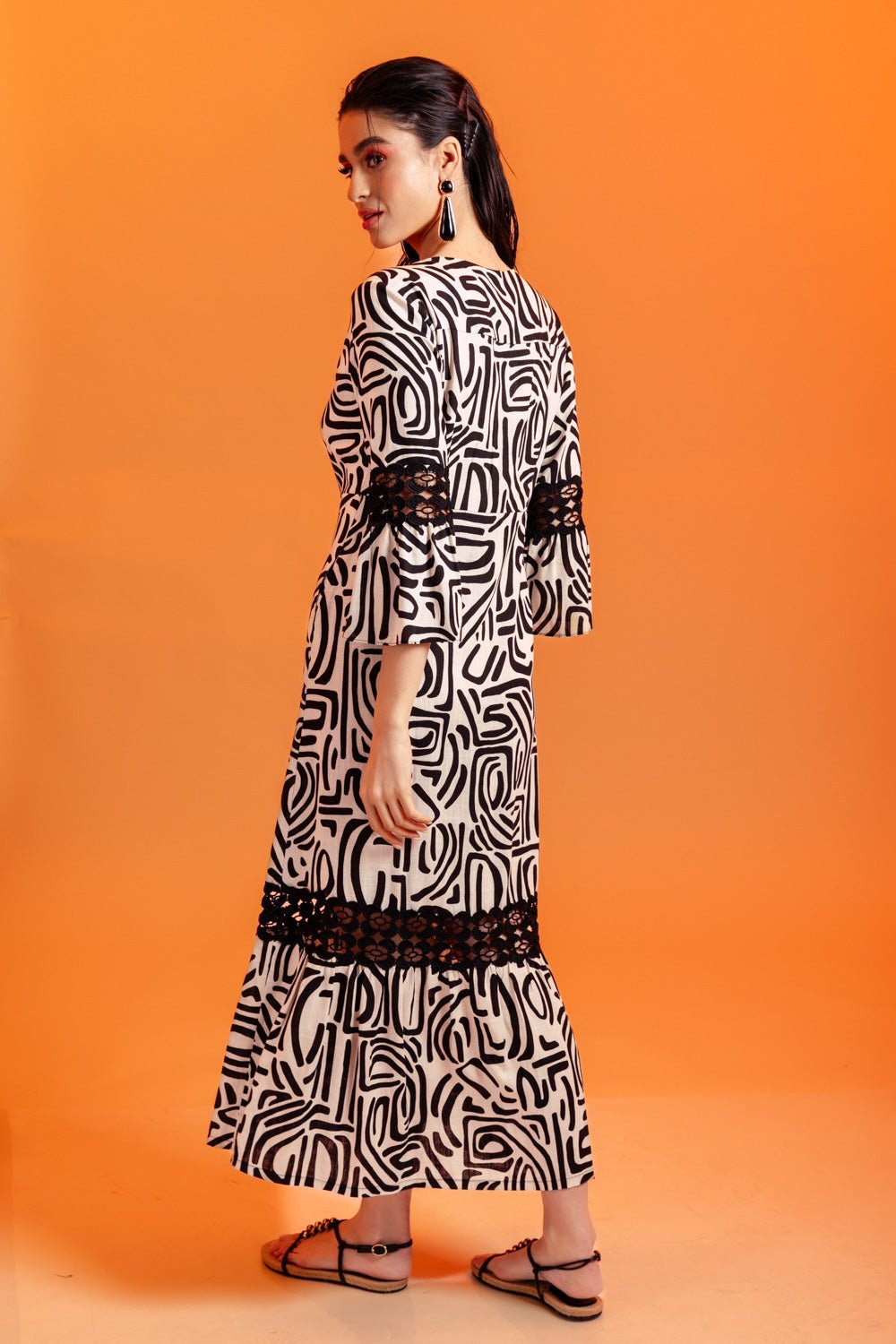 Φόρεμα μάξι σεμιζιέ εμπριμέ Coelia - A Collection Boutique