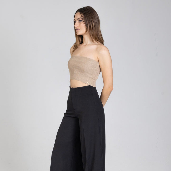 Lurex στράπλες τοπ Aggel Knitwear