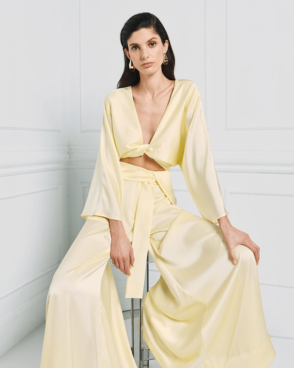 Μπλούζα ντραπέ με κόμπο Access Fashion - A Collection Boutique