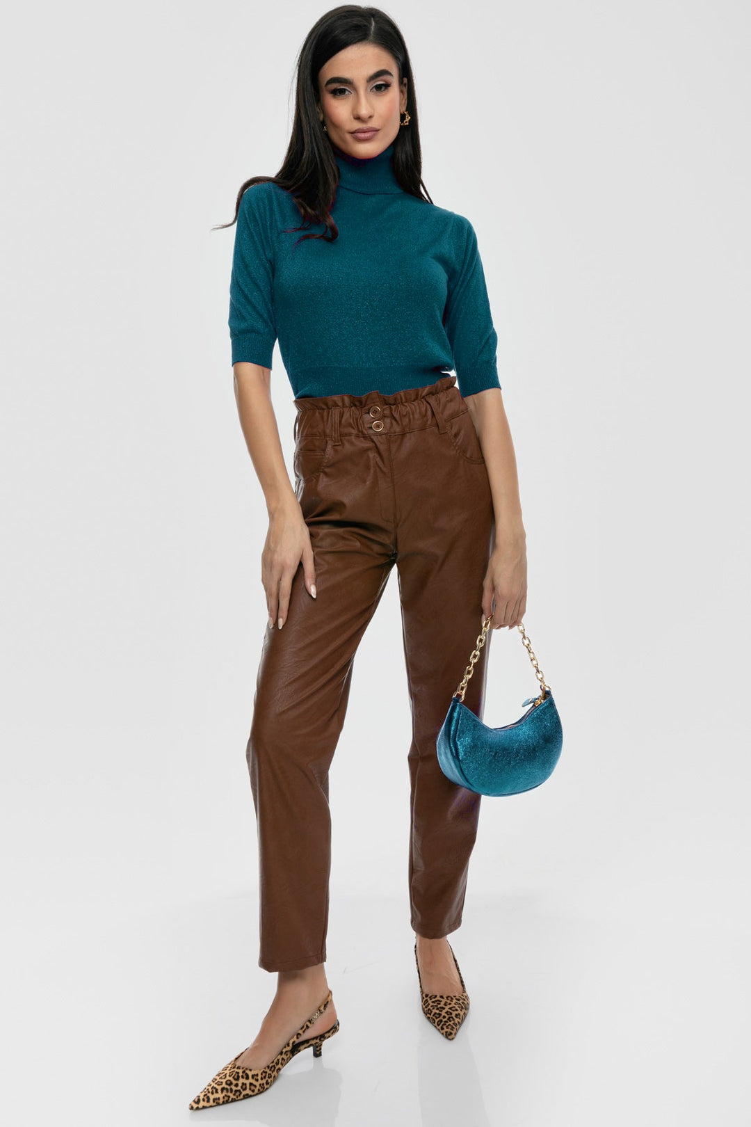 Μπλούζα ζιβάγκο lurex Aggel Knitwear - A Collection Boutique