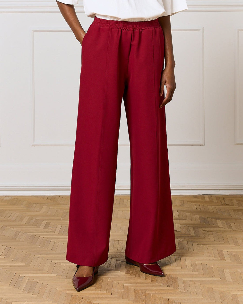 Παντελόνι με λάστιχο και τσέπες Access Fashion