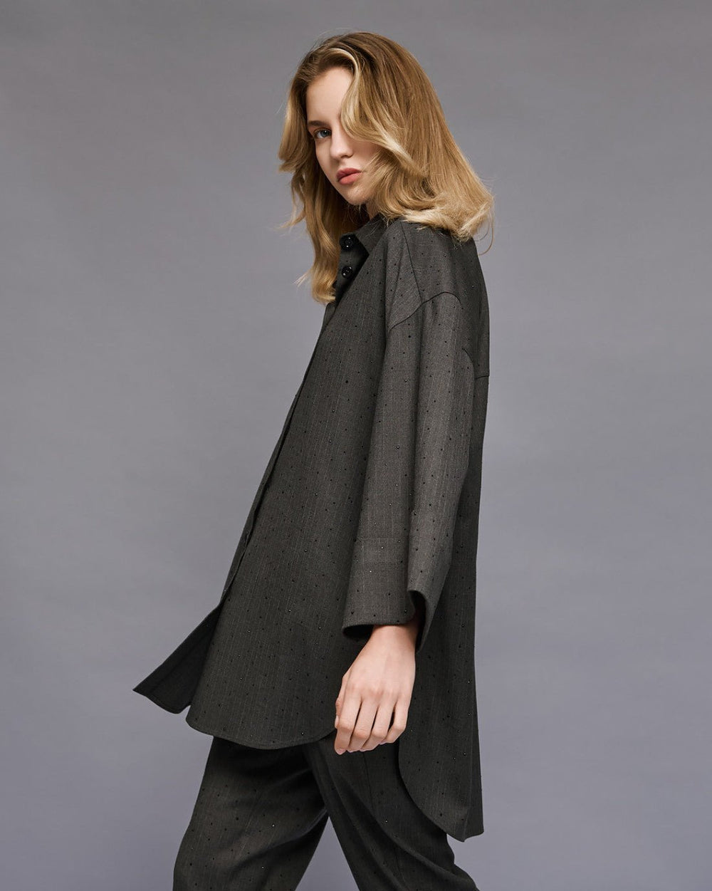 Πουκάμισο μακρύ με στρας Access Fashion