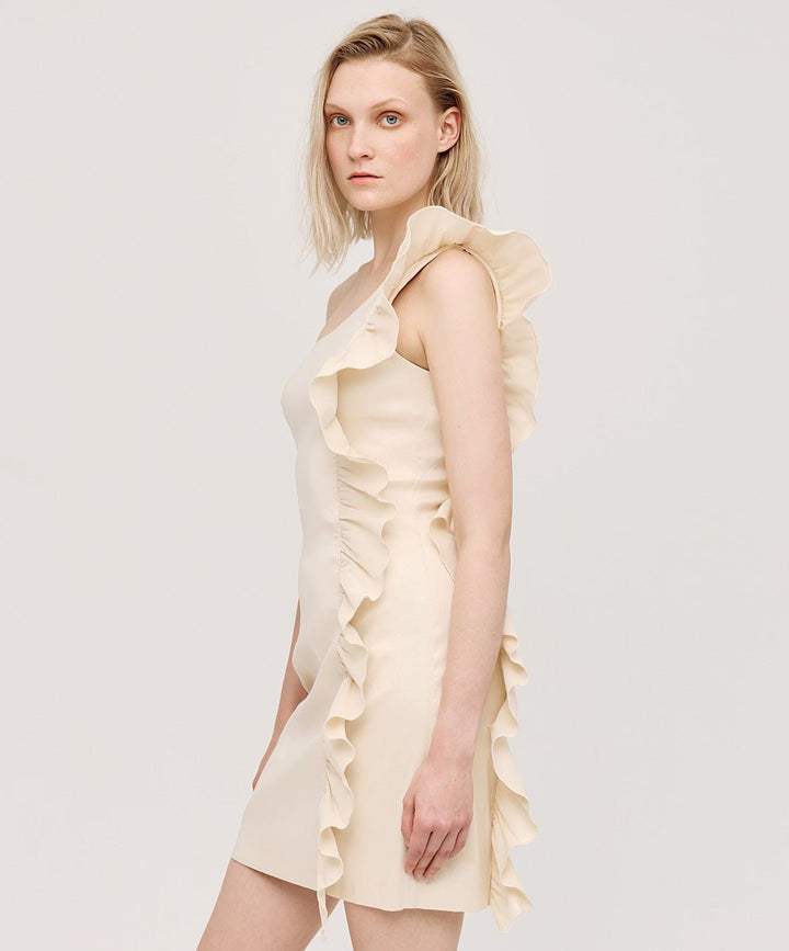 Φόρεμα ένας ώμος με βολάν Access Fashion - A Collection Boutique
