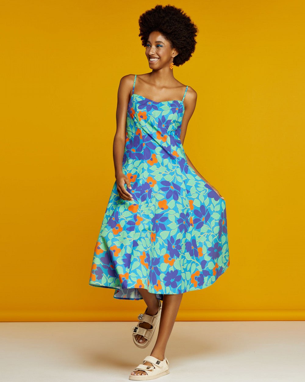 Φόρεμα floral τιράντες Access Fashion - A Collection Boutique