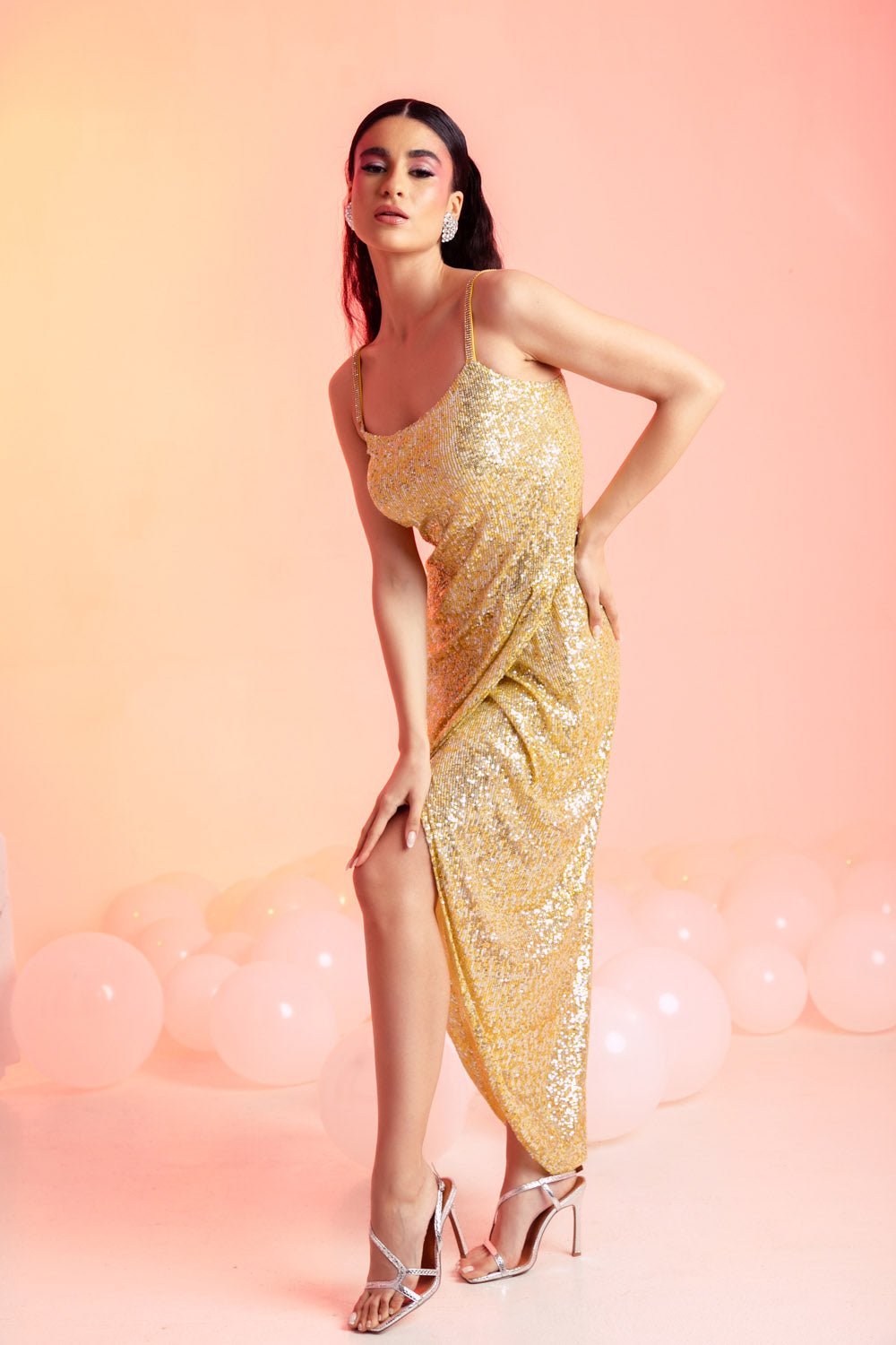 Φόρεμα παγιέτα σε σχήμα τουλίπας Coelia - A Collection Boutique