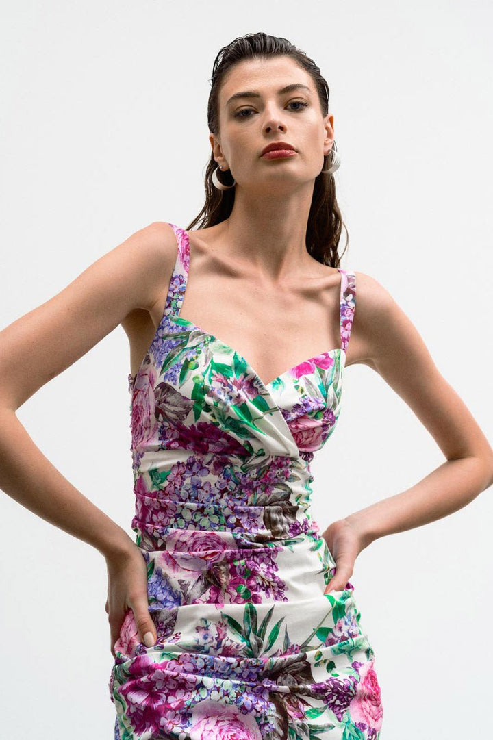 Φόρεμα pencil φλοράλ Access Fashion - A Collection Boutique