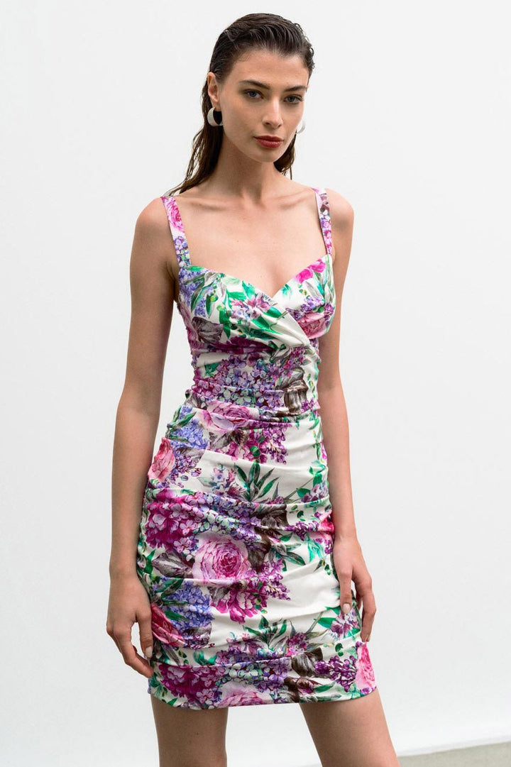 Φόρεμα pencil φλοράλ Access Fashion - A Collection Boutique