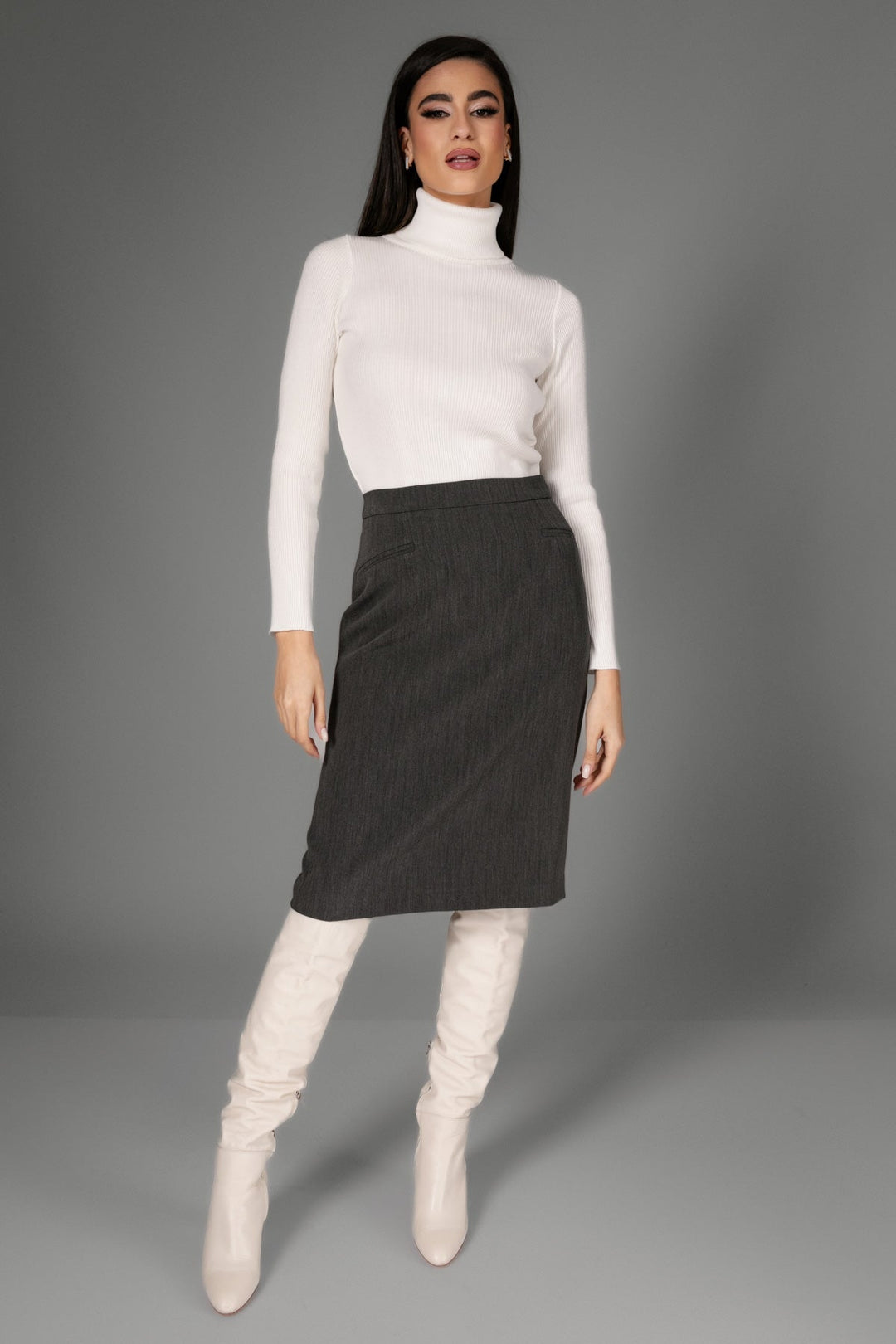 Φούστα ίσια μίντι A Collection Boutique