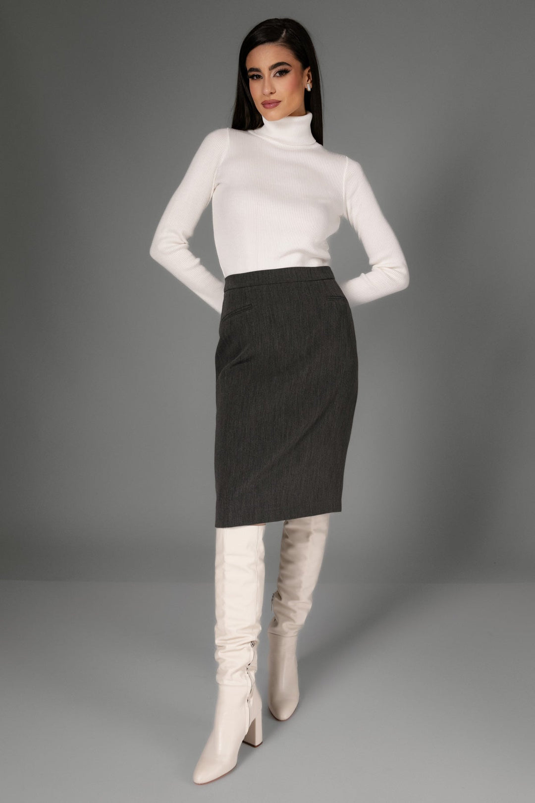 Φούστα ίσια μίντι A Collection Boutique