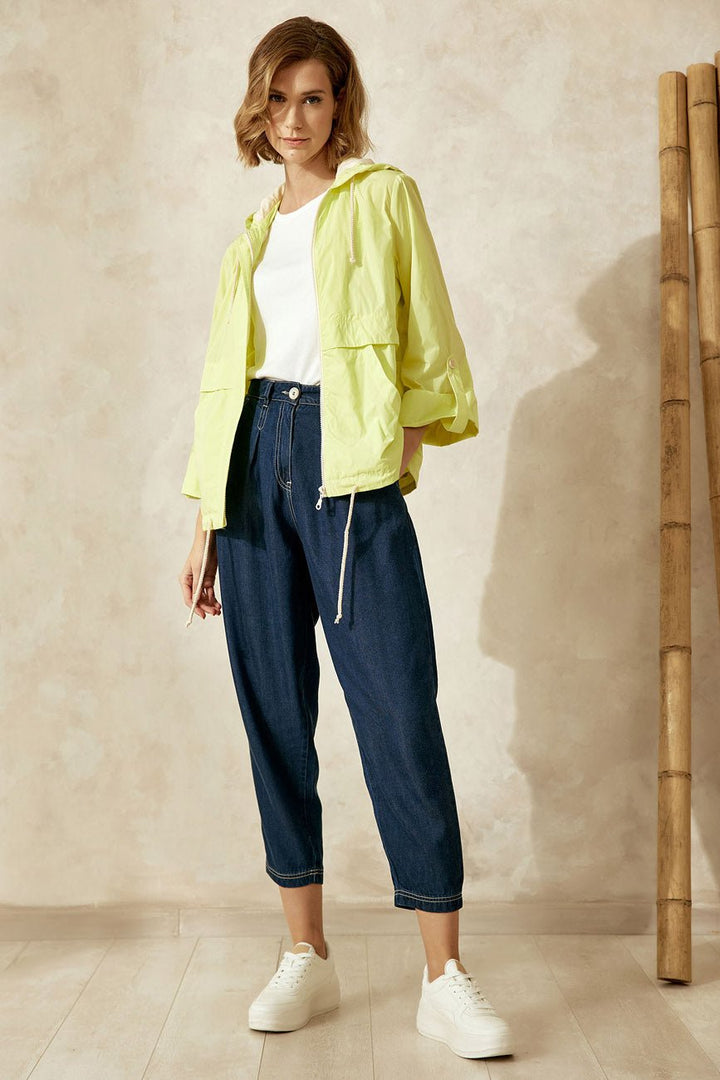 Καμπαρντίνα κοντή με κουκούλα Figaro Fashion - A Collection Boutique