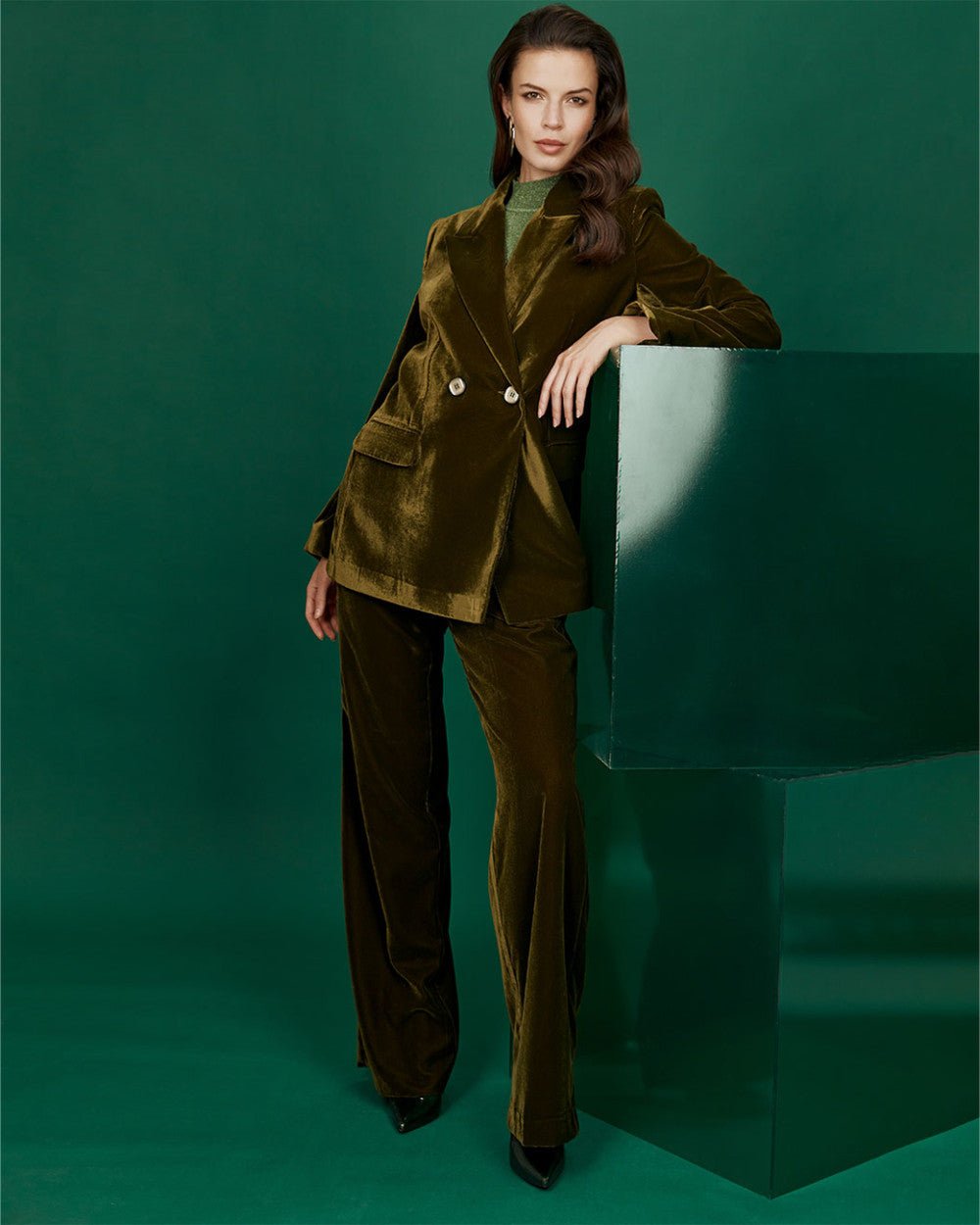 Κοστούμι σακάκι πανντελόνι βελουτέ Access Fashion - A Collection Boutique