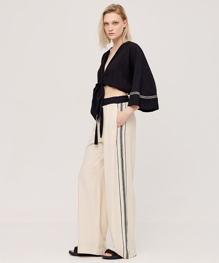 Μπλούζα δετή με τρέσες Access Fashion
