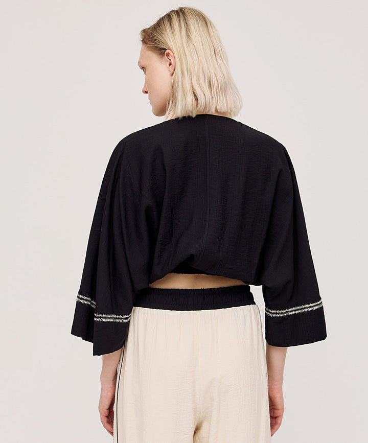 Μπλούζα δετή με τρέσες Access Fashion