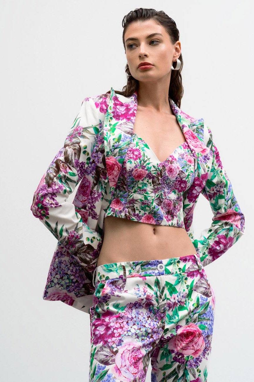 Μπλούζα floral μπούστο Access Fashion - A Collection Boutique