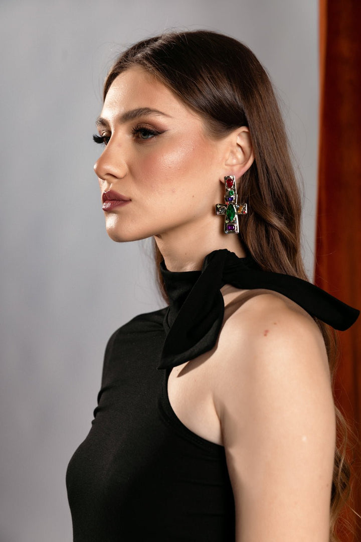 Μπλούζα με έναν ώμο και φιόγκο Figaro Fashion - A Collection Boutique