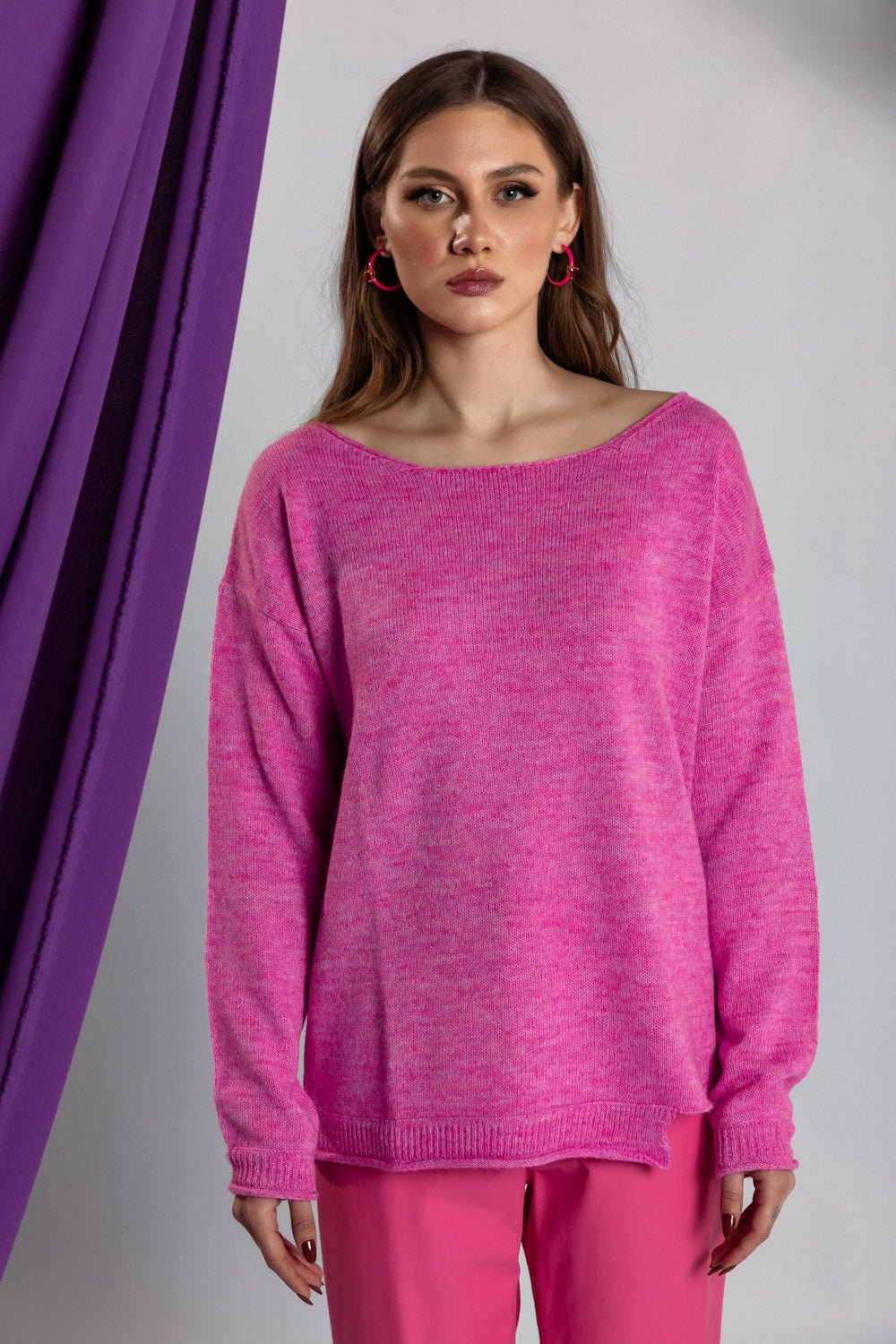 Μπλούζα πλεκτή Figaro Fashion - A Collection Boutique