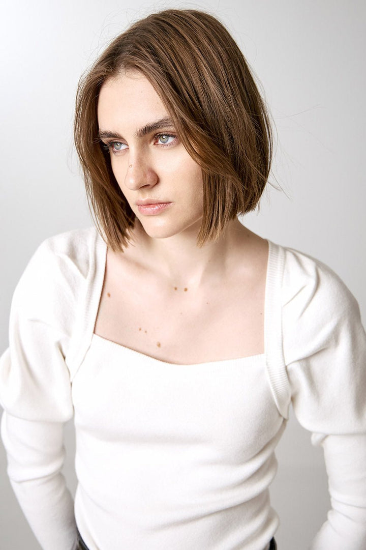 Μπλούζα πλεκτή με τετράγωνο ντεκολτέ Access Fashion - A Collection Boutique