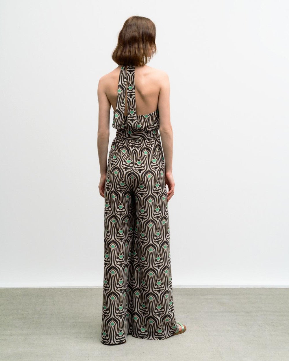 Ολόσωμη εμπριμέ φόρμα lurex - A Collection Boutique