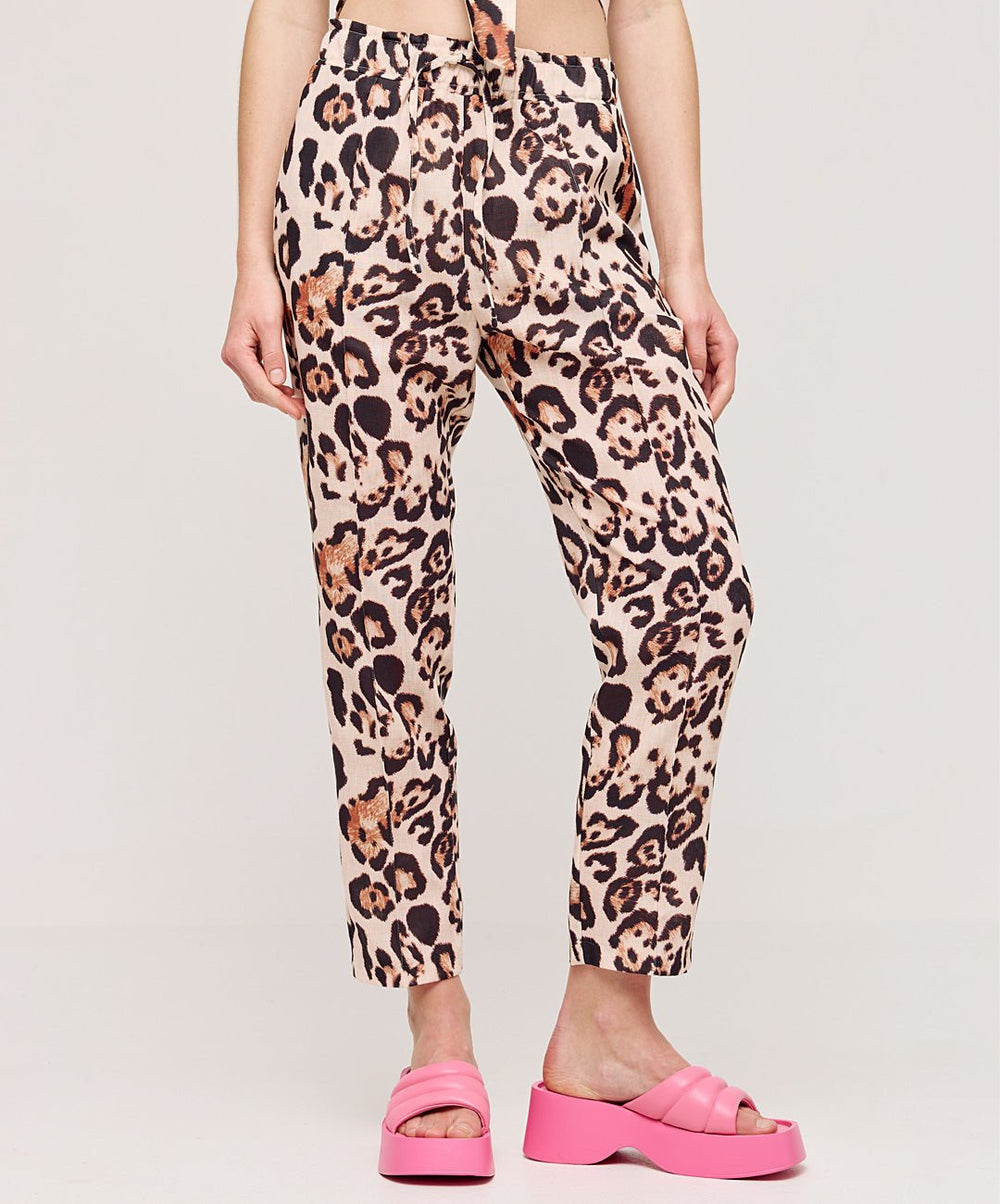 Παντελόνι animal print με ελαστική μέση Access Fashion - A Collection Boutique