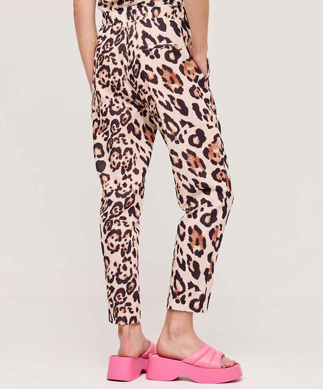 Παντελόνι animal print με ελαστική μέση Access Fashion - A Collection Boutique