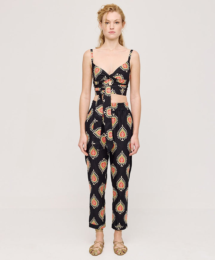 Παντελόνι με κεντήματα έθνικ Access Fashion