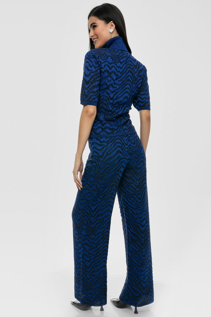 Πλεκτό lurex ζεβρα σετ A Collection Boutique