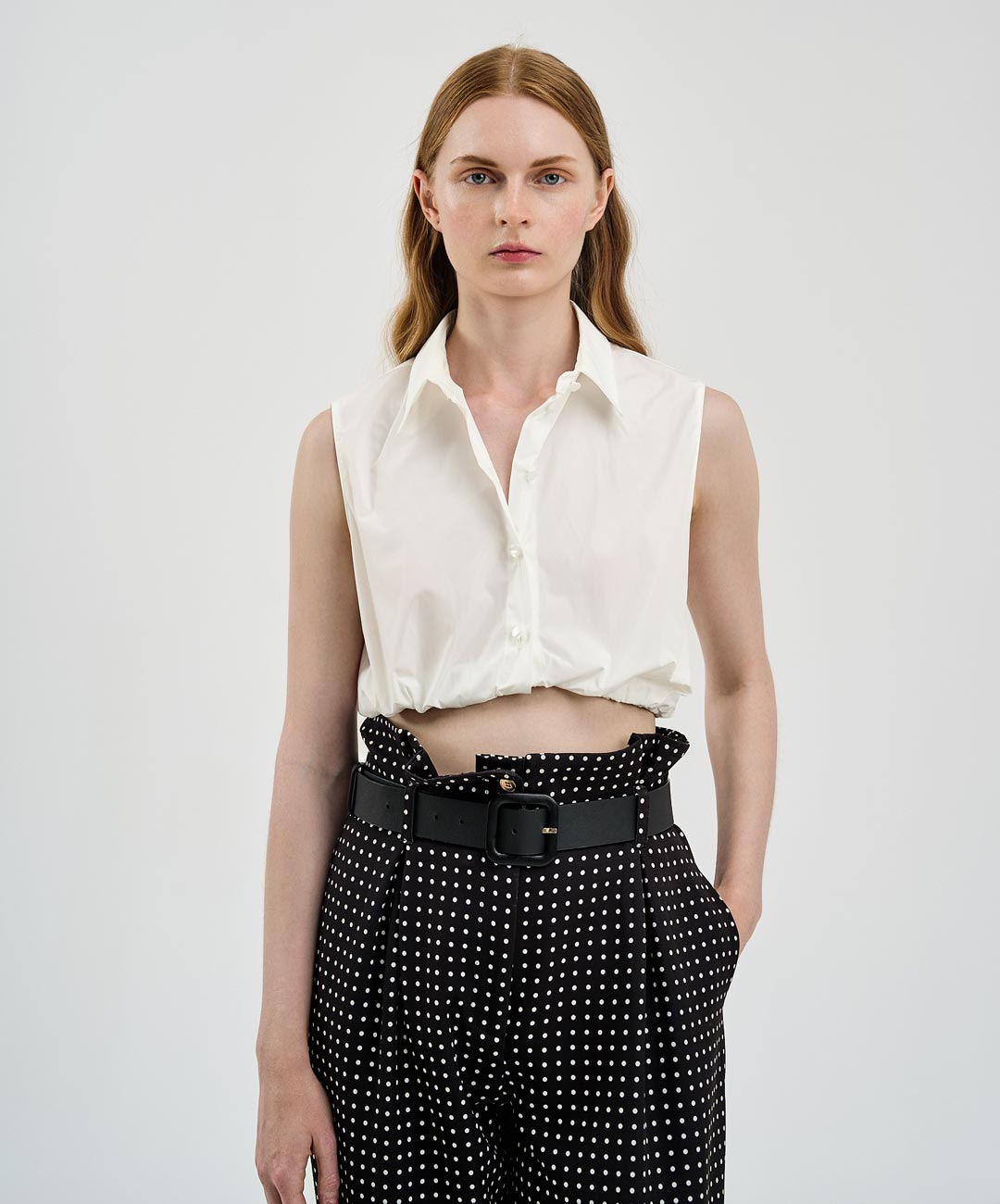 Πουκάμισο αμάνικο με βολάν Access Fashion