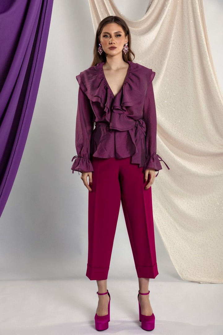 Πουκάμισο με βολάν Figaro Fashion - A Collection Boutique