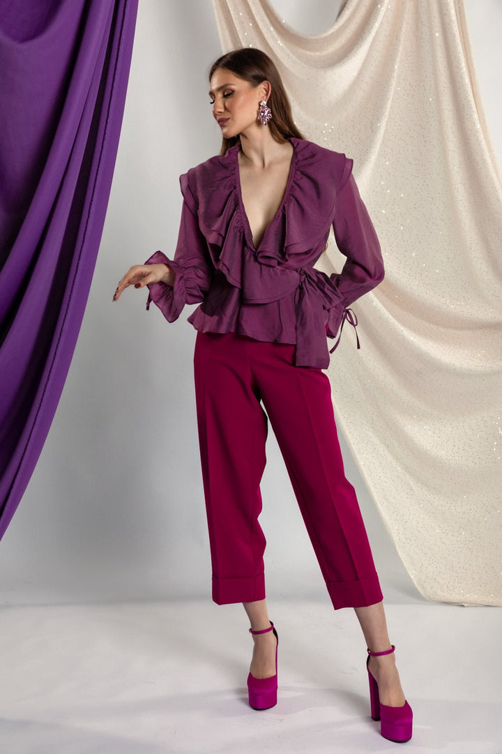 Πουκάμισο με βολάν Figaro Fashion - A Collection Boutique