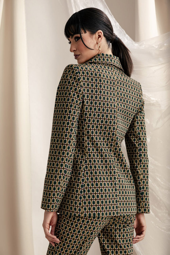Σακάκι μεσάτο εμπριμέ Coelia - A Collection Boutique