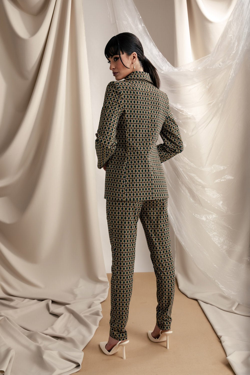Σακάκι μεσάτο εμπριμέ Coelia - A Collection Boutique