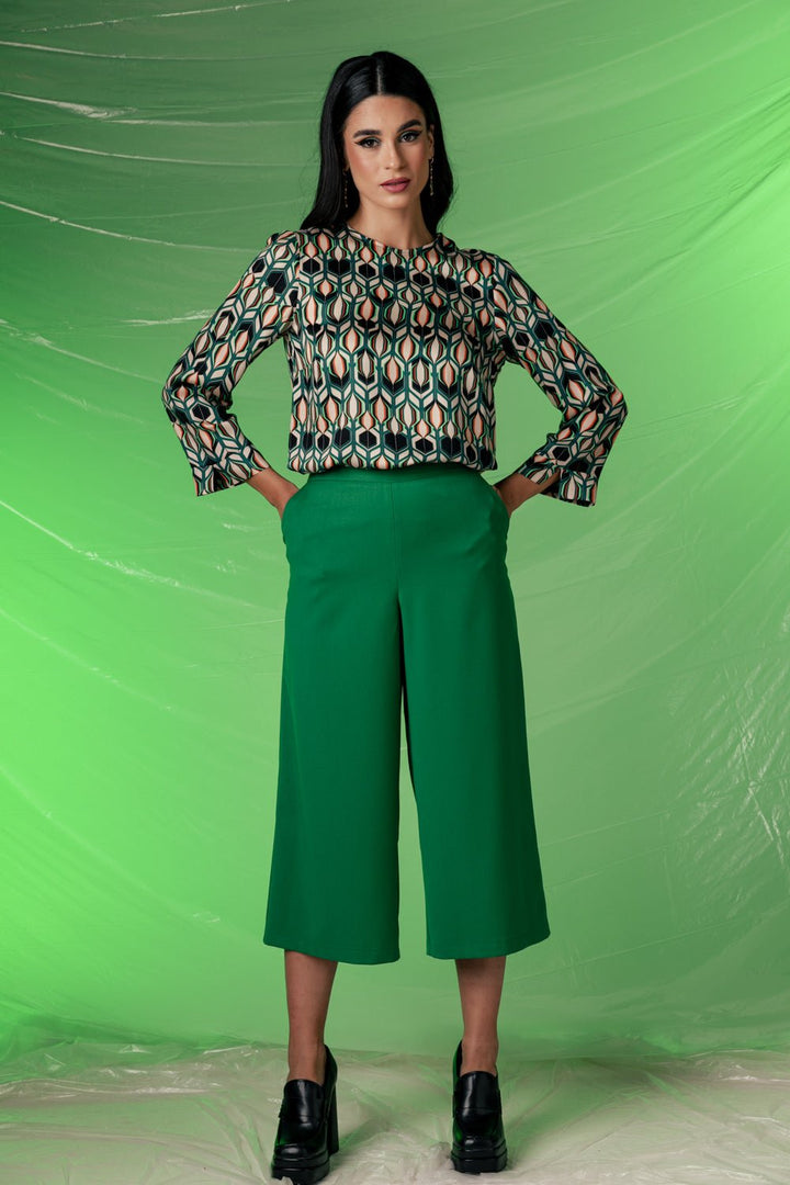 Ζιπ κιλότ παντελόνα Coelia - A Collection Boutique