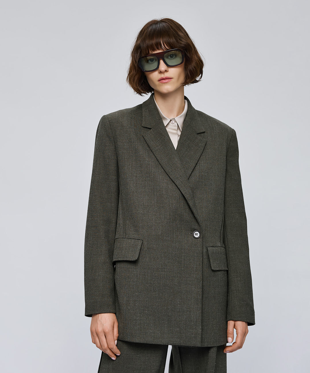 Σακάκι oversized με τσέπες Access Fashion