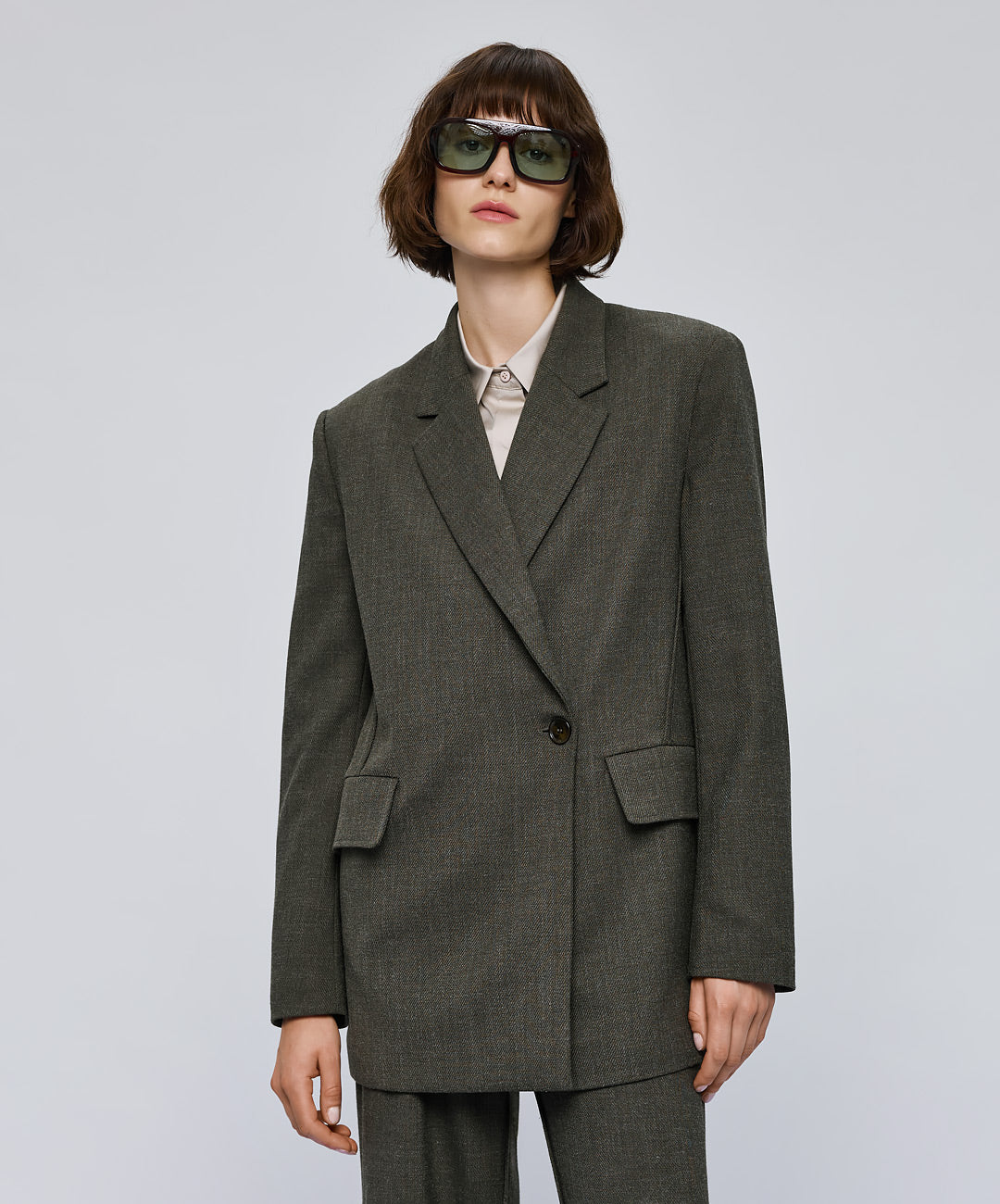Σακάκι oversized με τσέπες Access Fashion