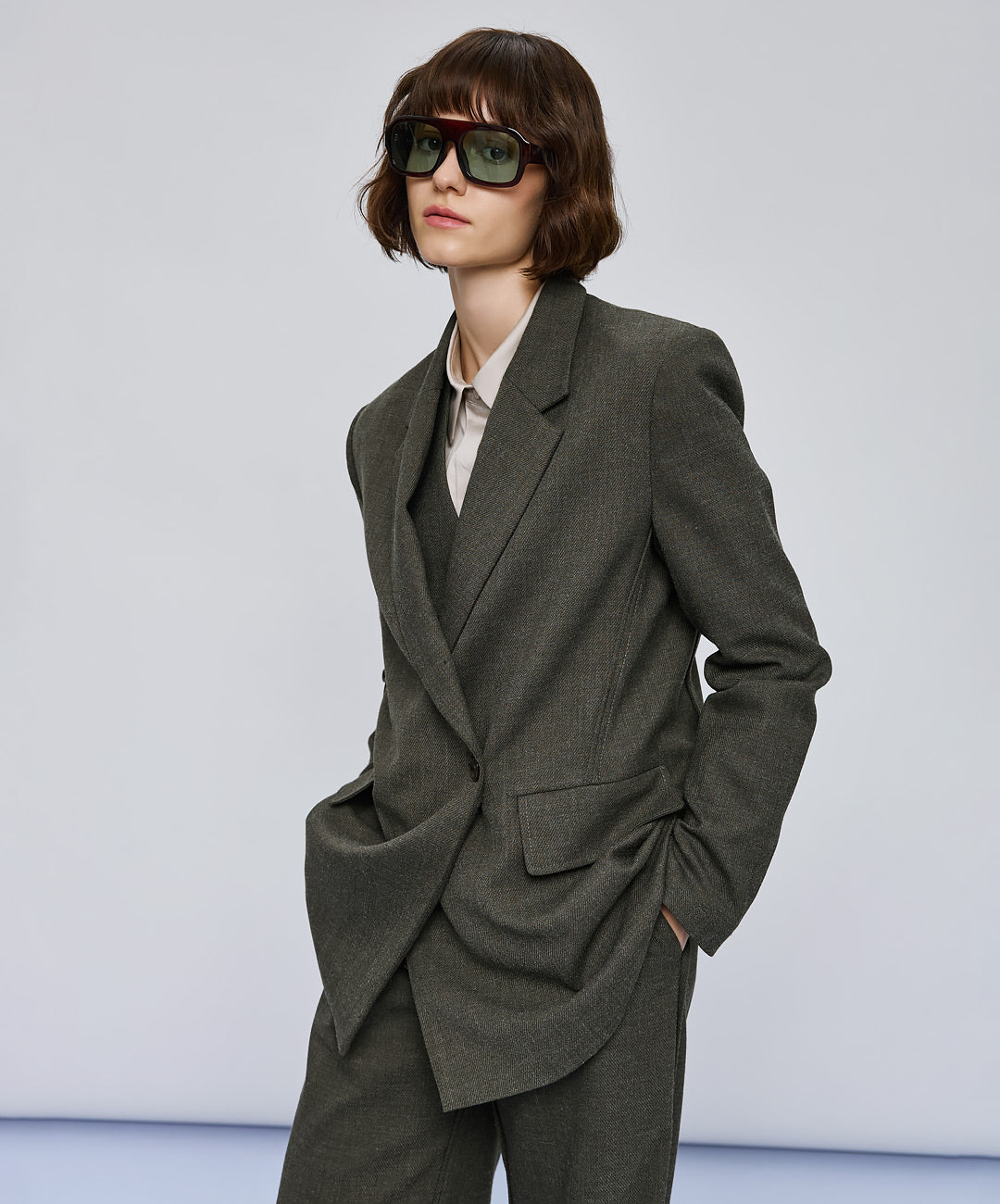 Σακάκι oversized με τσέπες Access Fashion