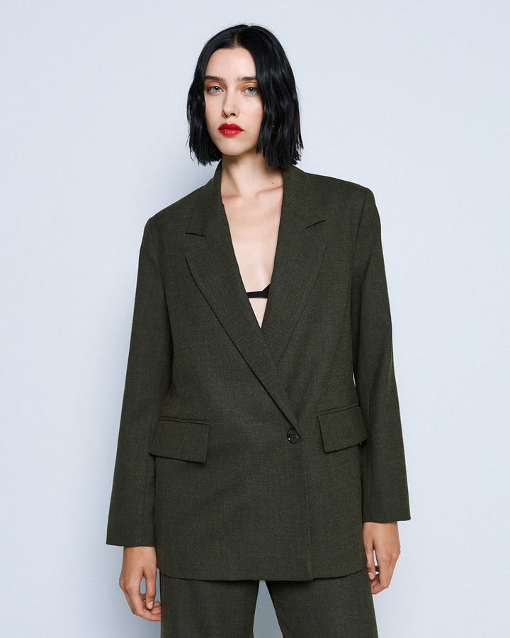 Σακάκι oversized με τσέπες Access Fashion