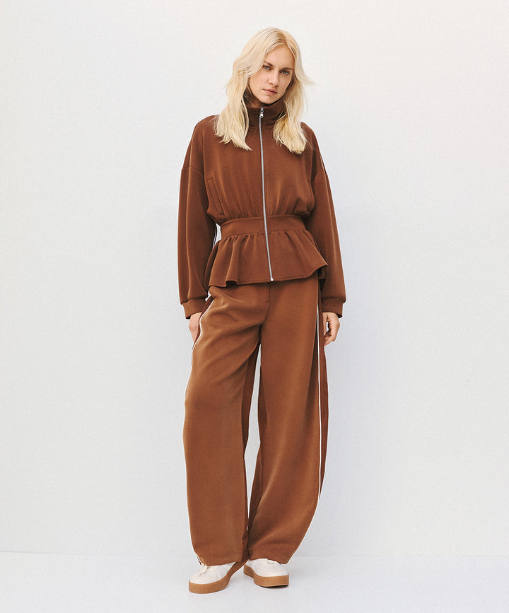 Τζάκετ με peplum και ρέλια Access Fashion