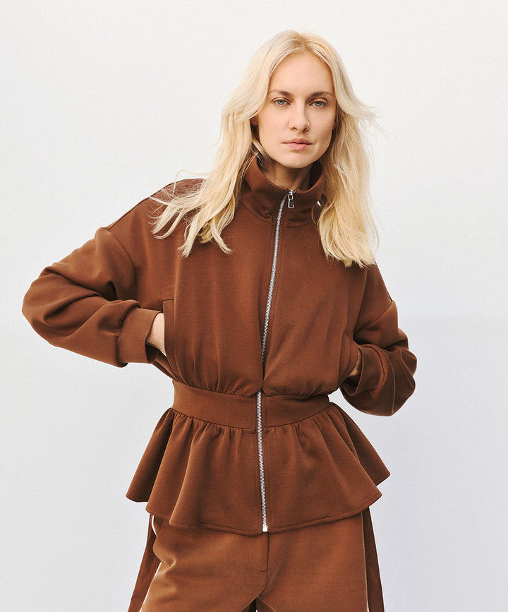 Τζάκετ με peplum και ρέλια Access Fashion