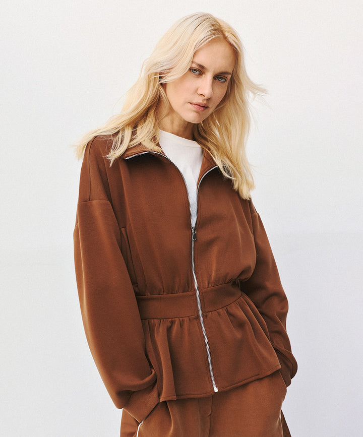 Τζάκετ με peplum και ρέλια Access Fashion