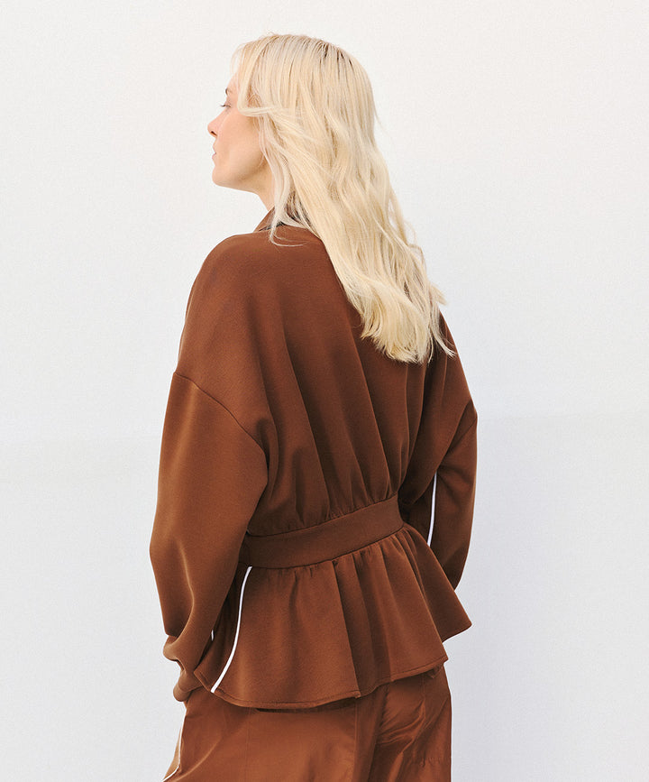 Τζάκετ με peplum και ρέλια Access Fashion