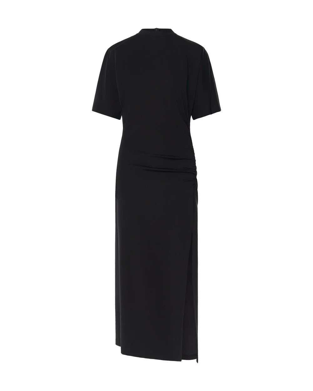 Φόρεμα μίντι με σκίσιμο και σούρες Access Fashion