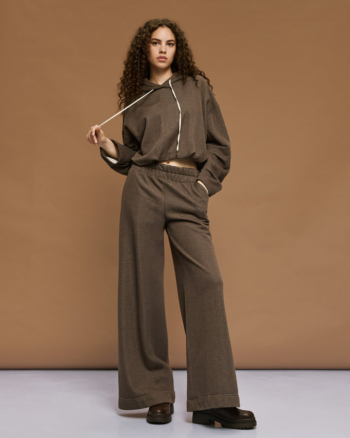 Παντελόνα φαρδιά με ελαστική μέση Access Fashion