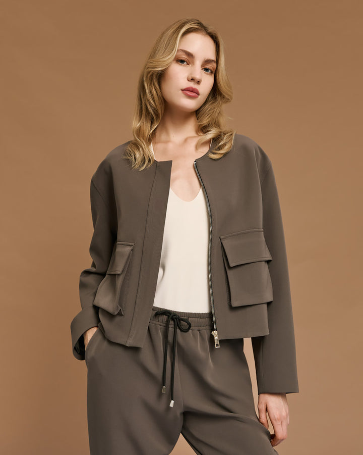 Τζάκετ κοντό με τσέπες Access Fashion