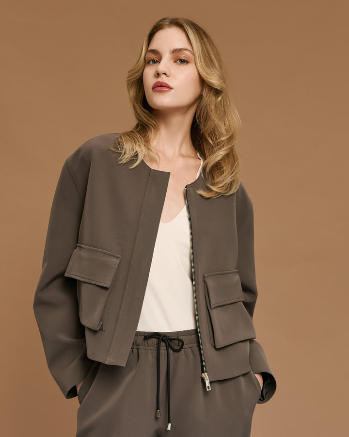 Τζάκετ κοντό με τσέπες Access Fashion